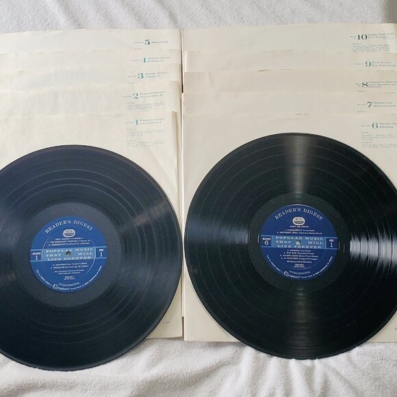 READER'S DIGEST "Popular Music That Will Live Forever" TEN 12" Vinyl LP- Box Set - Picture 9 of 14